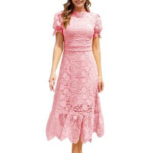 Amina Glam Womens  Midi Dress